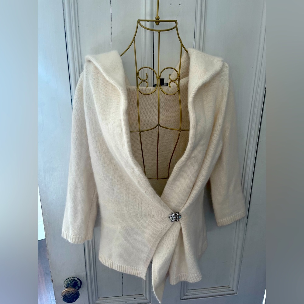 Ann Taylor white cardigan